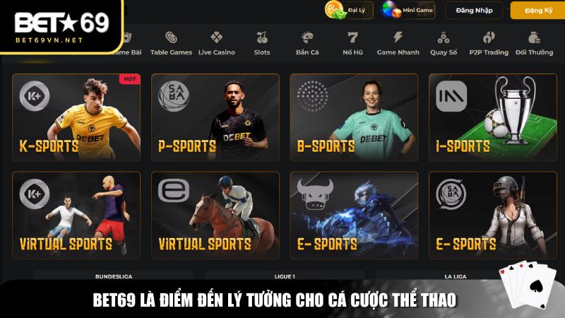 Trang chủ 28 Bet69 là điểm đến lý tưởng cho những ai yêu thích cá cược thể thao