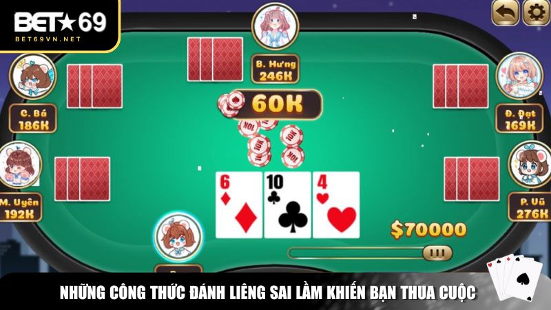 Những công thức đánh liêng sai lầm khiến bạn thua cuộc