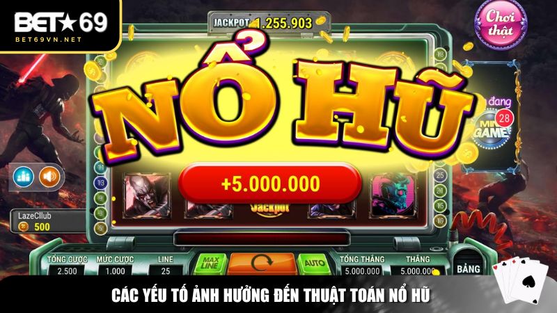 Những yếu tố ảnh hưởng đến thuật toán nổ hũ